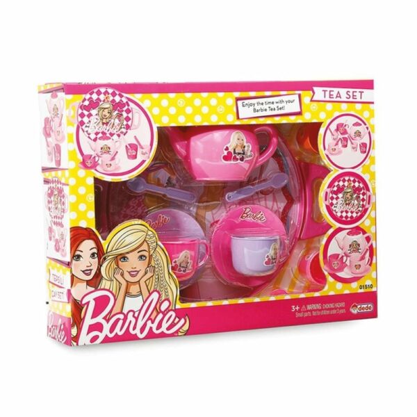 Barbie Tray Tea Set For Girls - 17 Pieces Dede