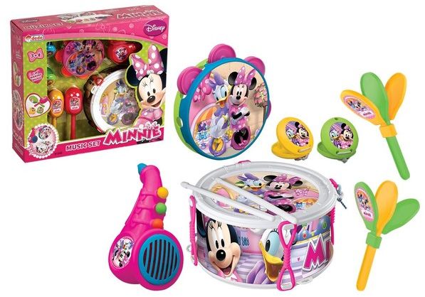 Minnie Mouse Music Set In Box Pink Dede