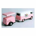 Motormax Volkswagen VW T2 van & Ice Cream Trailer 1:24 Pink UK Seller - Image 3