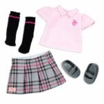 Posable School Doll with Storybook Accessories Hally 46cm Our Generation - Image 4