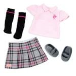 Posable School Doll with Storybook Accessories Hally 46cm Our Generation - Image 4