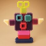 Bristle Blocks Stackadoos 68 Toy Blocks in a Storage Pouch B . toys - Image 5