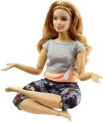 Made to Move Dolls with 22 Joints and Yoga Clothes, Floral, Pleach Barbie - Image 4