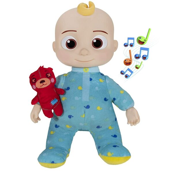 Bedtime Musical Cocomelon JJ Doll with a Soft Plush Tummy and Swivel Head