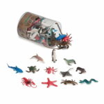 Sea Animals Toy in a Tube, 60 pcs Terra