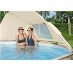Power steel swimming pool 3.96m * 1.07m + umbrella + ladder + cover + filter - Image 4