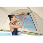 Power steel swimming pool 3.96m * 1.07m + umbrella + ladder + cover + filter - Image 5