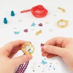 Locket Making Kit – 85pc Necklace Set with Charms and Beads Craftabelle - Image 3