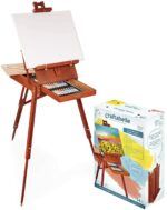 34pc Set with Paint Supplies – Wooden Italian Easel Craftabelle - Image 2