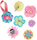 Flower Hair Accessories Kit – 150pc Set with Felt Shapes Buttons Craftabelle - Image 2