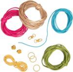 Bracelet Making Kit – 25pc Jewelry Set with Colored Straps Craftabelle - Image 3