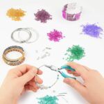 Bracelet Making Kit – 366pc Jewelry Set with Memory Wire Craftabelle - Image 3