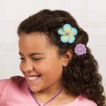 Flower Hair Accessories Kit – 150pc Set with Felt Shapes Buttons Craftabelle - Image 5
