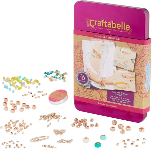 Bracelet Making Kit – 310pc Jewelry Set with Assorted Beads Craftabelle