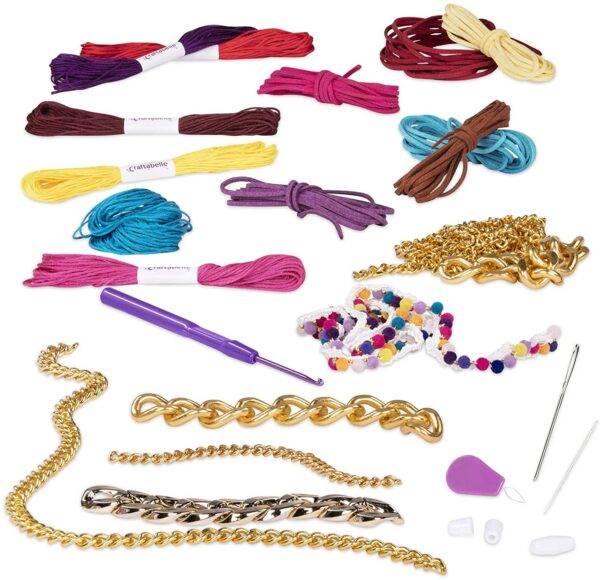 Bracelet Making Kit – 96pc Jewelry Set with Chains Craftabelle