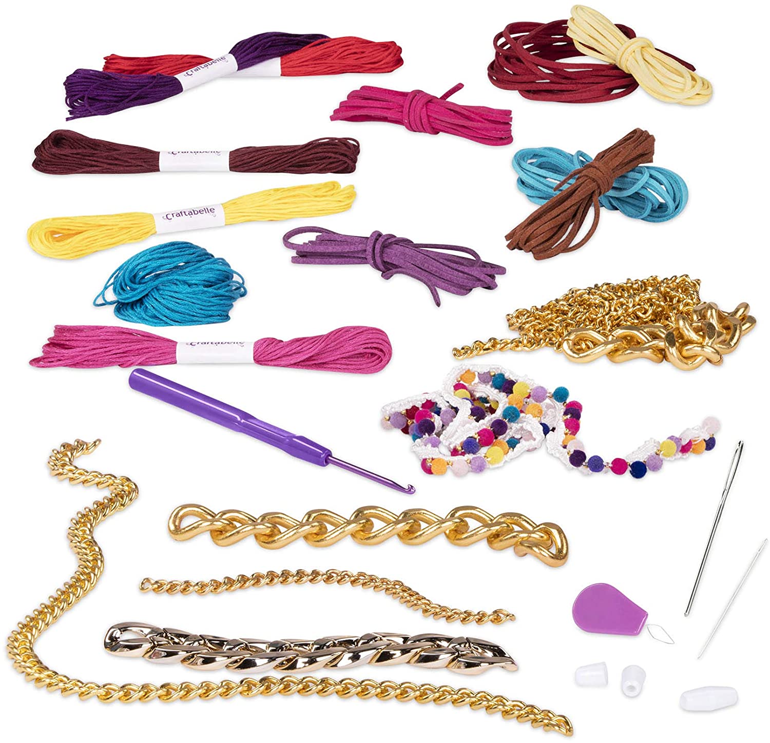 Bracelet Making Kit – 96pc Jewelry Set with Chains Craftabelle Bracelet Making Kit – 96pc Jewelry Set with Chains Craftabelle