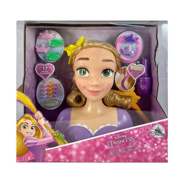 Disney Store Rapunzel Styling Head Tangled لعب ستور