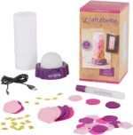 Lampshade Decorating Kit – 323pc LED Lamp Set with Fabric Accessories Craftabelle