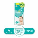 Pampers Baby Dry Size 4 Maxi 10-18Kg 58 Diapers