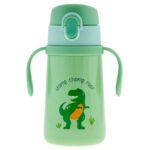 Stephen Joseph Double Wall Stainless Steel Bottle With Handle Dinosaur