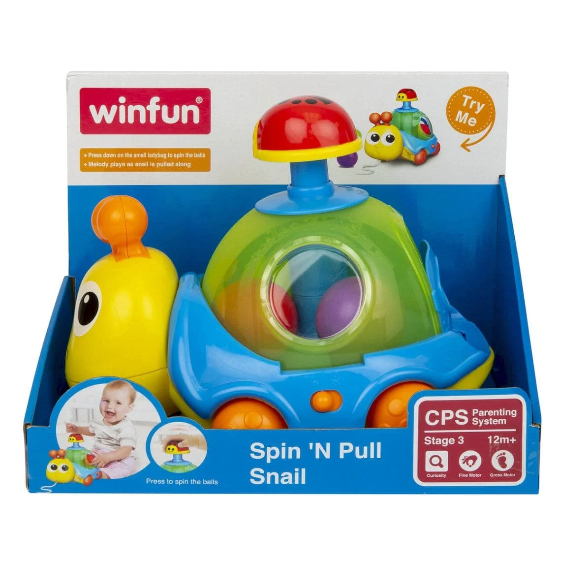 Spin 'N Pull Snail Winfun - Image 6