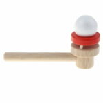 Wooden Blow Ball Rod Toys Magic Trick Blowing Ball - Image 4