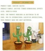 Creative Cactus Plush Toy, Funny Electronic Shake Dancing Toy with The Song - Image 9