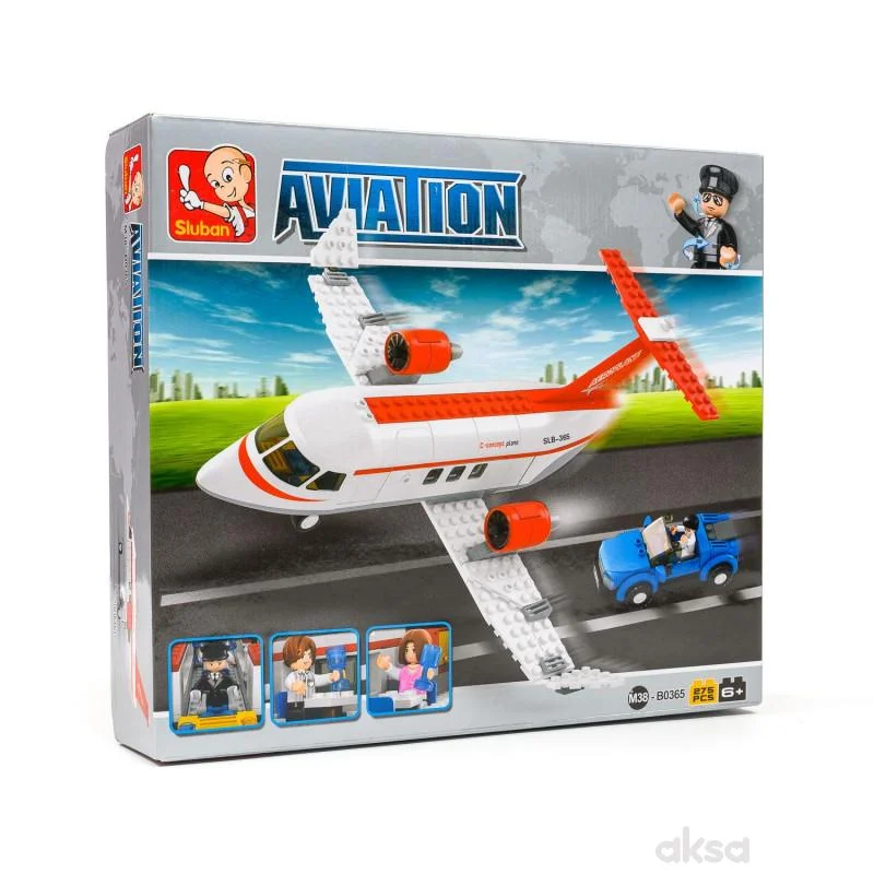 Aviation C Concept Plane , 275 Pieces  Sluban - Image 5