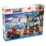 Beach Buggy Life Guard Tower Building Blocks Kid TOY Set 119pcs Sluban