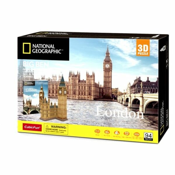 Big Ben London 3D Puzzle 94 Pieces by Cubic Fun