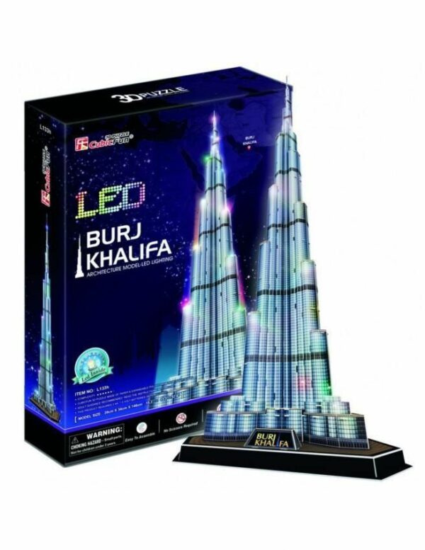 Burj Khalifa Puzzle 136 Pieces Cubic Fun