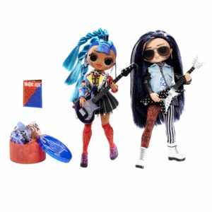 L.O.L. Surprise! O.M.G. Remix Rocker Boi and Punk Grrrl 2pk – 2 Fashion Dolls with Music