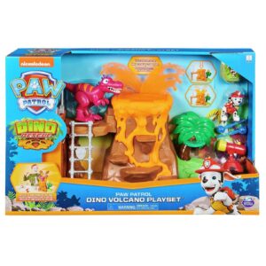 PAW Patrol Dino Rescue Volcano Playset with Marshall Figure Spin Master