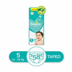 Pampers Baby Dry Night Diapers, Size 5, 12-25 kg, 58 Diapers