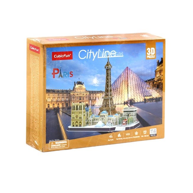 Cubic Fun 3D Puzzle of The City of Paris in Line