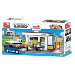 Slubanm Gas Station Building Bricks Set 167 Pcs Sluban