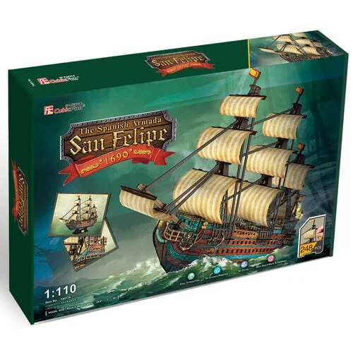 Spanish Armada ship Shaped Puzzle 248 Pieces by Cubic Fun Spanish Armada ship Shaped Puzzle 248 Pieces by Cubic Fun