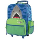 Stephen Joseph Rolling Luggage Shark blue