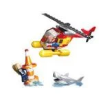 Town Surf Beach Helicopter Kids Building Block Toys 149 Pcs Sluban - Image 3