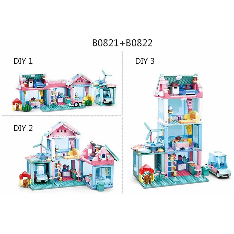 House With Garden 410 Pieces Sluban