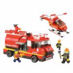 Emergency Fire Alarm The Incredible Firefighter Building Set 409-Piece Sluban