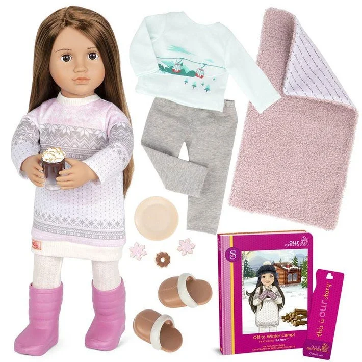 Our Generation Deluxe Sandy Doll with Book