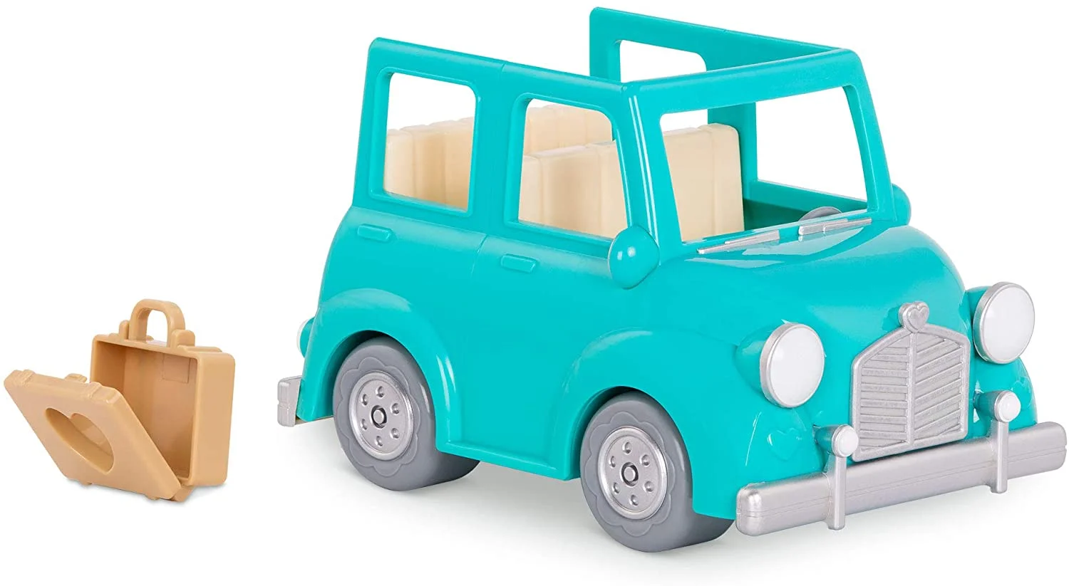 Blue Breezy Buggy Miniature Toy Car with Toy Suitcase - Li'l Woodzeez - Image 2