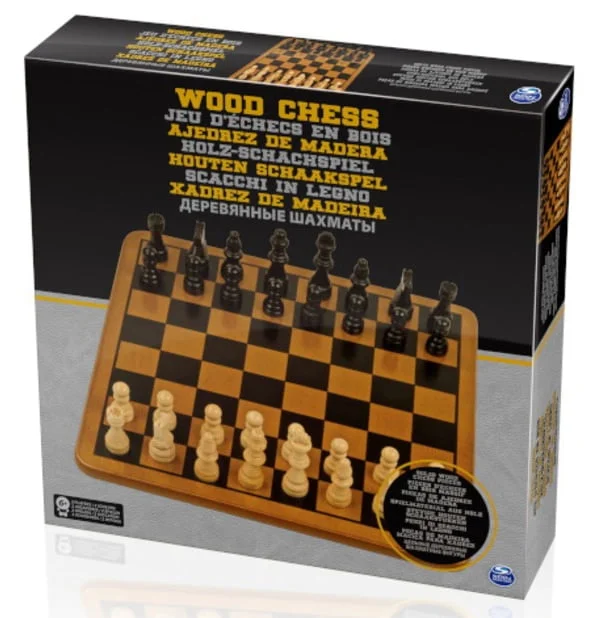 Classic Wooden Chess Game - Spin Master - Image 3