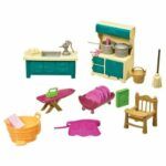 Country Kitchen Set Miniature Furniture Playset - Li'l Woodzeez - Image 2