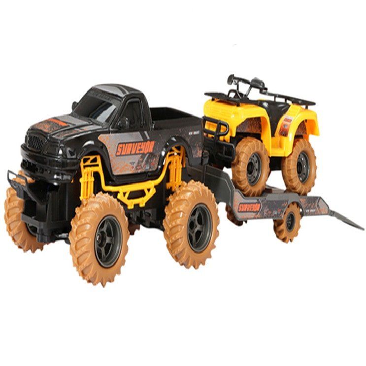 Expedition Surveyor Expedition Surveyor Full Function RC 1:24 With FREE Wheeling ATV & Trailer 1:43 - New Bright - Image 1