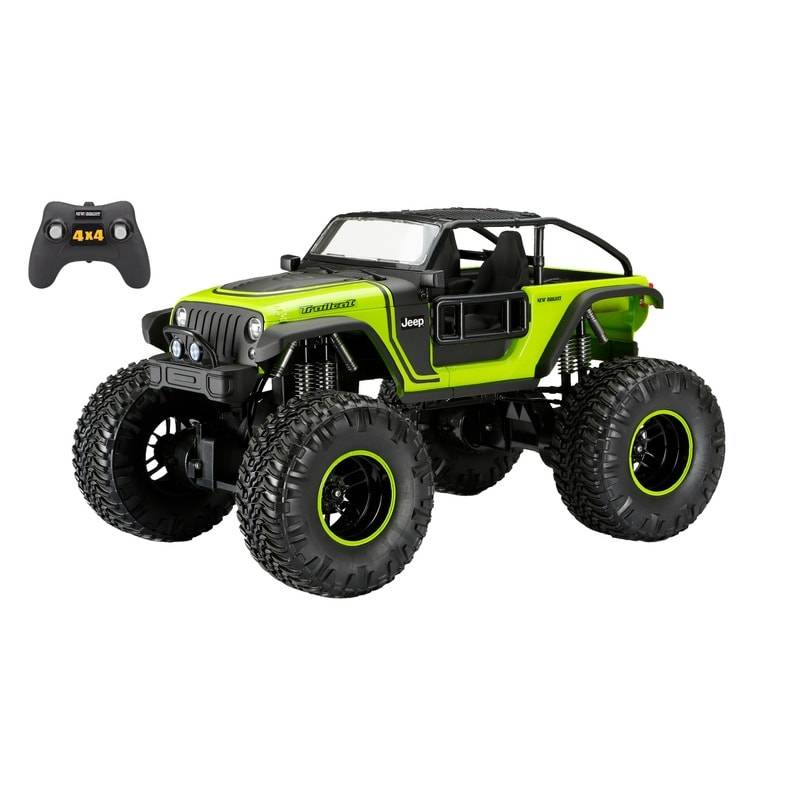 JEEP Wrangler Trailcat RC 1:14 With Light - New Bright | Le3ab Store