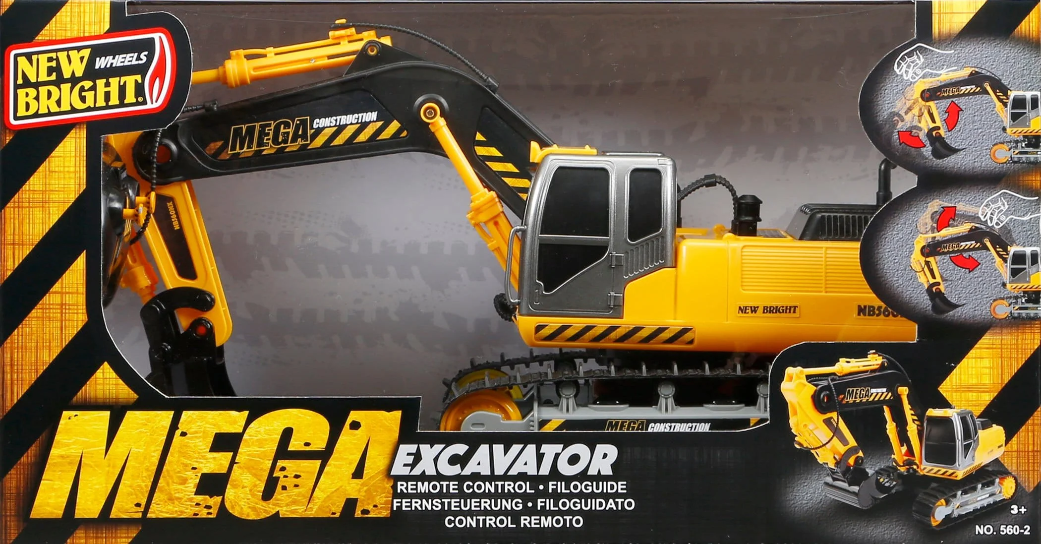 MEGA Excavator Full Function RC - New Bright - Image 2