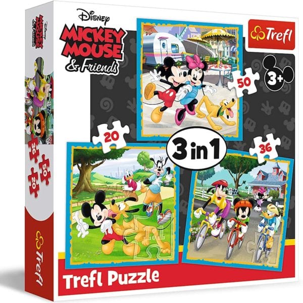 Mickey Mouse Puzzle with friends 3in1