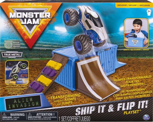 Monster Jam Ship It Flip It Playset Le3ab Store